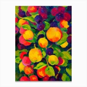 Marionberry Fruit Vibrant Matisse Inspired Painting Fruit Canvas Print
