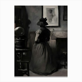 Lady In A Hat Canvas Print