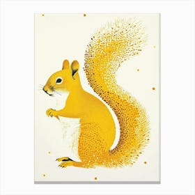 Yellow Squirrel 2 Canvas Print