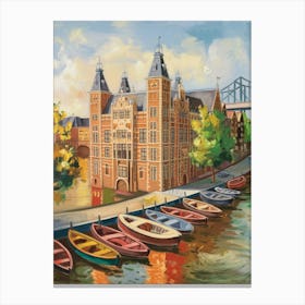 Amsterdam Canals Canvas Print