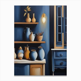 Blue Kitchen 2 Canvas Print