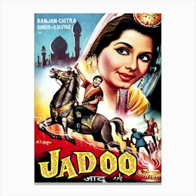 Bollywood Movie Poster, Jadoo Canvas Print