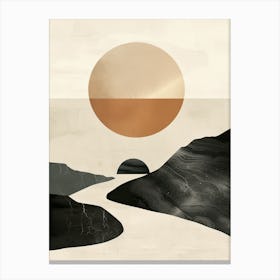 Abstract Neutrality Minimalist Style Canvas Print