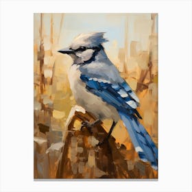 Bird Painting Blue Jay 3 Canvas Print