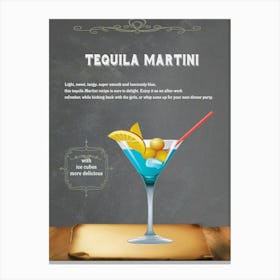 Tequila Martini Canvas Print