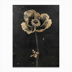 Gold Poppy Canvas Print