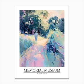 Memorial Museum Austin Texas Oil Painting 2 Poster Canvas Print