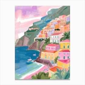 Amalfi Coast La Dolce Vita Poster 5 Canvas Print