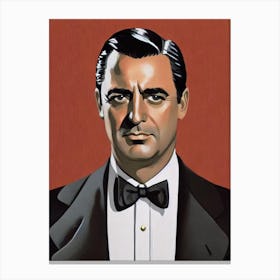 Cary Grant Illustration Movies Canvas Print