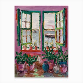 Window To The Sea Canvas Print