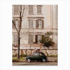 Old Cinquecento Fiat Car, Rome Canvas Print