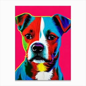 Russell Terrier Andy Warhol Style dog Canvas Print