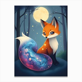 Galaxy Fox Canvas Print