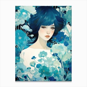 Blue Flowers 2 Canvas Print