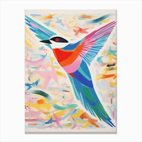 Colourful Bird Painting Common Tern 3 Canvas Print