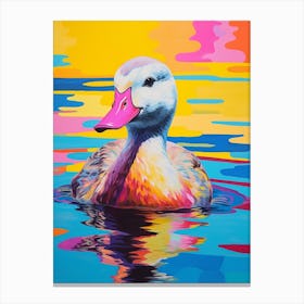 Duckling Colour Splash 1 Canvas Print
