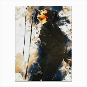 Smudge Of Liam Gallagher Oasis Band Canvas Print