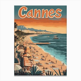 Aihrgdesign A Mid Century Modern Travel Poster For Cannes Sho F2c4a5d3 2813 4017 838a 45286c9fa379 0 Canvas Print