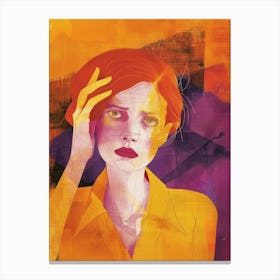 Woman With Red Hair 3 Canvas Print