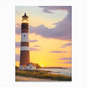 Copp May Lighthouse Canvas Print