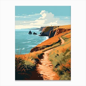 Pembrokeshire Coast Path Wales 4 Hiking Trail Landscape Canvas Print