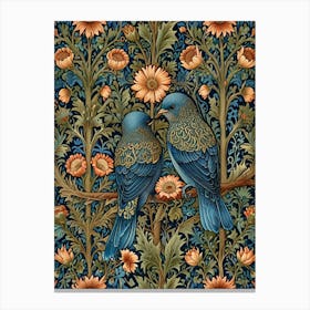 William Morris Birds On A Branch 1 Canvas Print