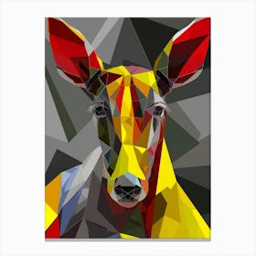 Abstract Deer Canvas Print
