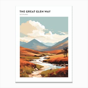The Great Glen Way Scotland 4 Hiking Trail Landscape Poster Canvas Print