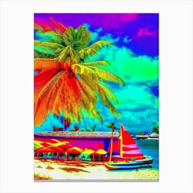 Mactan Island Philippines Pop Art Photography Tropical Destination Canvas Print