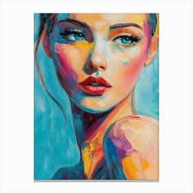 Woman With Blue Eyes 1 Canvas Print