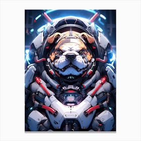 Bulldog In Space 1 Canvas Print