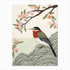 Bird Illustration Green Heron 2 Canvas Print