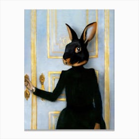 Flemish Rika The Rabbit Pet Portraits Canvas Print
