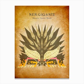 Nergigante Vintage Canvas Print