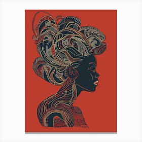 Portrait Of African Woman 55 Canvas Print