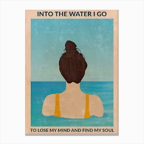 Into The Water Canvas Print