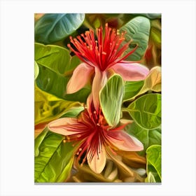 Guava Flowers Canvas Print