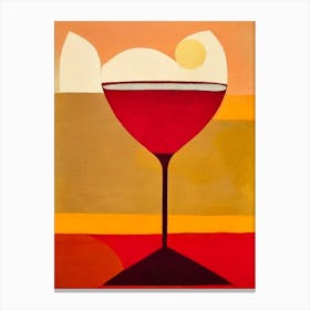Blood And Sand Paul Klee Inspired Abstract Cocktail Poster Canvas Print