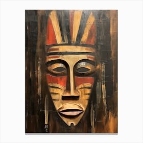 Navajo Nightfall Masks - Native Americans Series Canvas Print