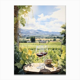 Napa Valley Wine 2 Canvas Print