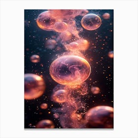 Bubbles In The Water Canvas Print