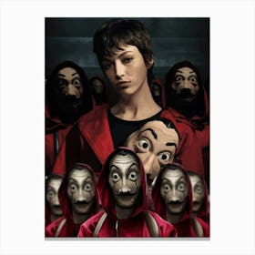 tokyo money heist 1 Canvas Print