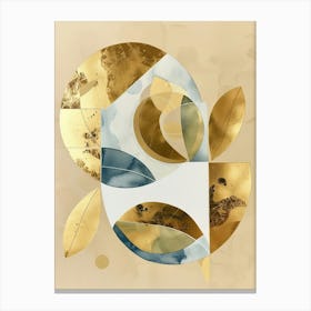 Abstract Gold Leaf 4 Canvas Print