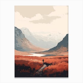 Ben Nevis Scotland 5 Hiking Trail Landscape Canvas Print