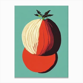 Celeriac Bold Graphic vegetable Canvas Print