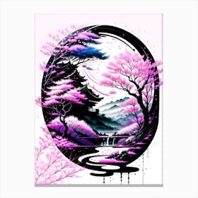 Sakura Trees Canvas Print