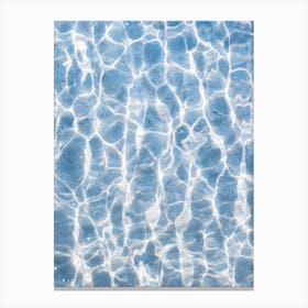 Blue Water Ripples Canvas Print