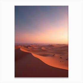 A Vast Desert Landscape With Rolling Dunes Under A View 3 Stampe su tela