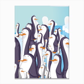 Penguins Canvas Print