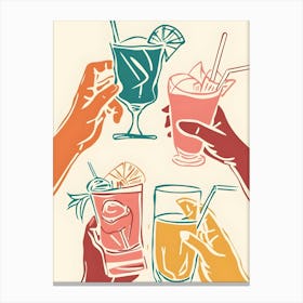 Cocktail Party 1 Canvas Print